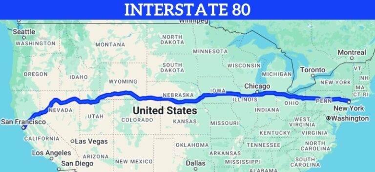 12 Longest Highways In The USA In 2025 And Which One Is The Best For A Interstate 80 Map 768x352 