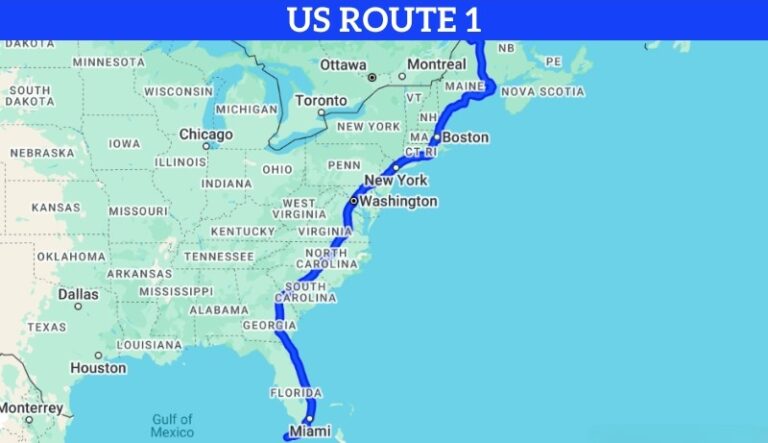 12 Longest Highways In The USA In 2025 And Which One Is The Best For A US Route 1 Map 768x443