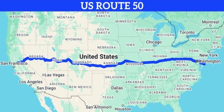 12 Longest Highways In The USA In 2025 And Which One Is The Best For A US Route 50 Map 768x386