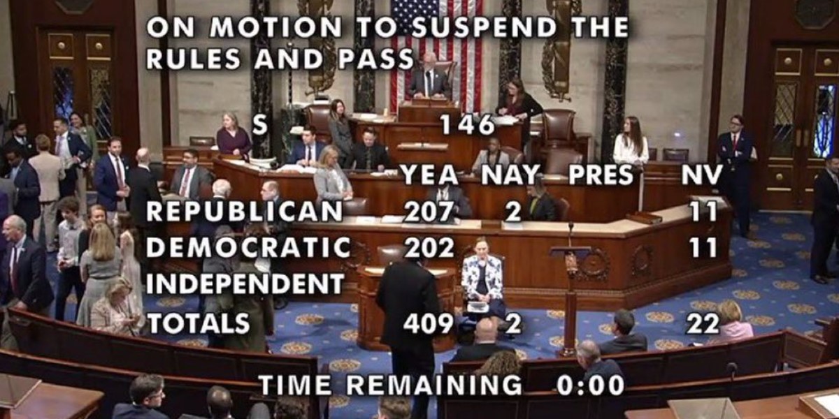 A rare topic where congress was not divided about