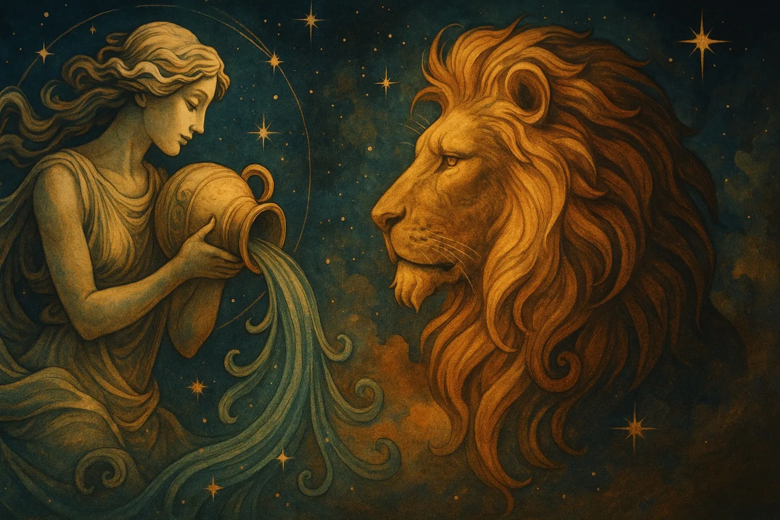 Aquarius and Leo