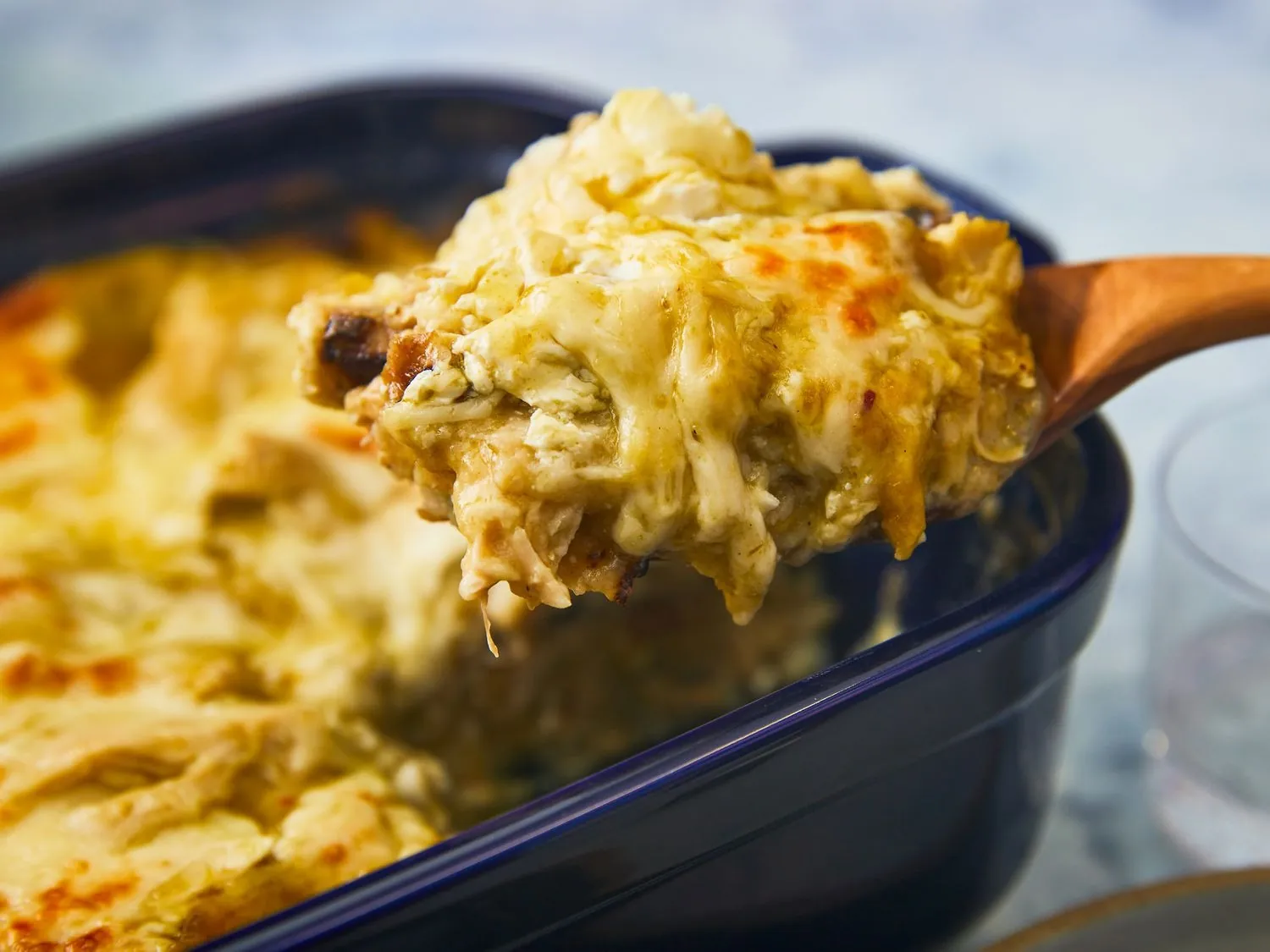 Leftover Chicken Enchilada Casserole