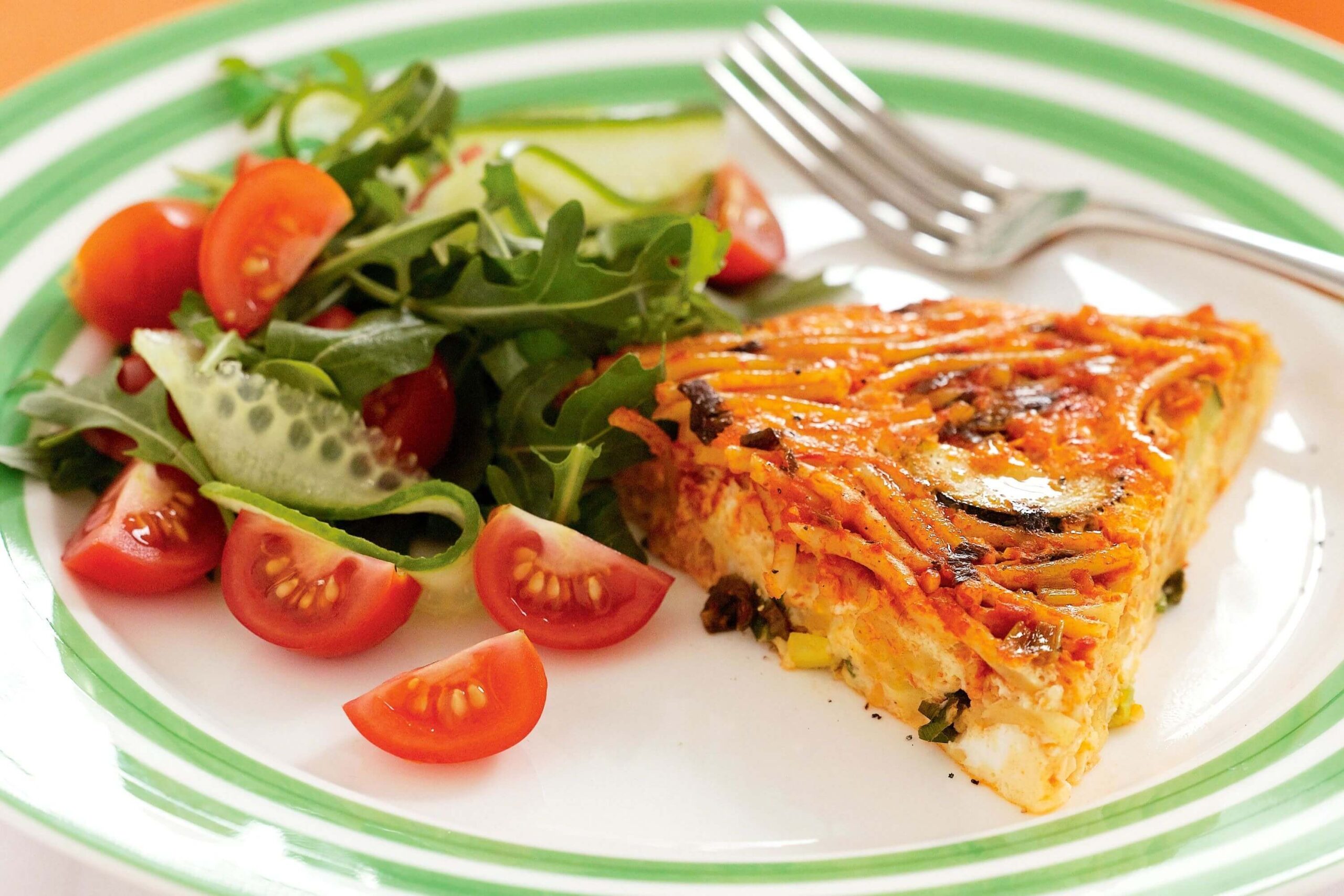 Leftover Spaghetti Frittata