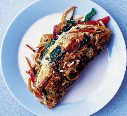 Omelet With Last Night’s Stir-Fry