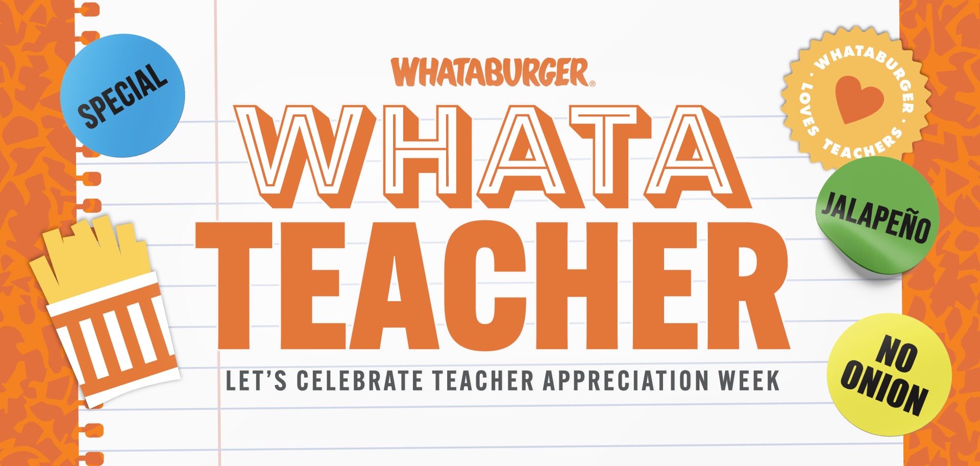Whataburger® Celebrates Teachers with Free Breakfast Entrée for National Teacher Appreciation Week, May 5–9
