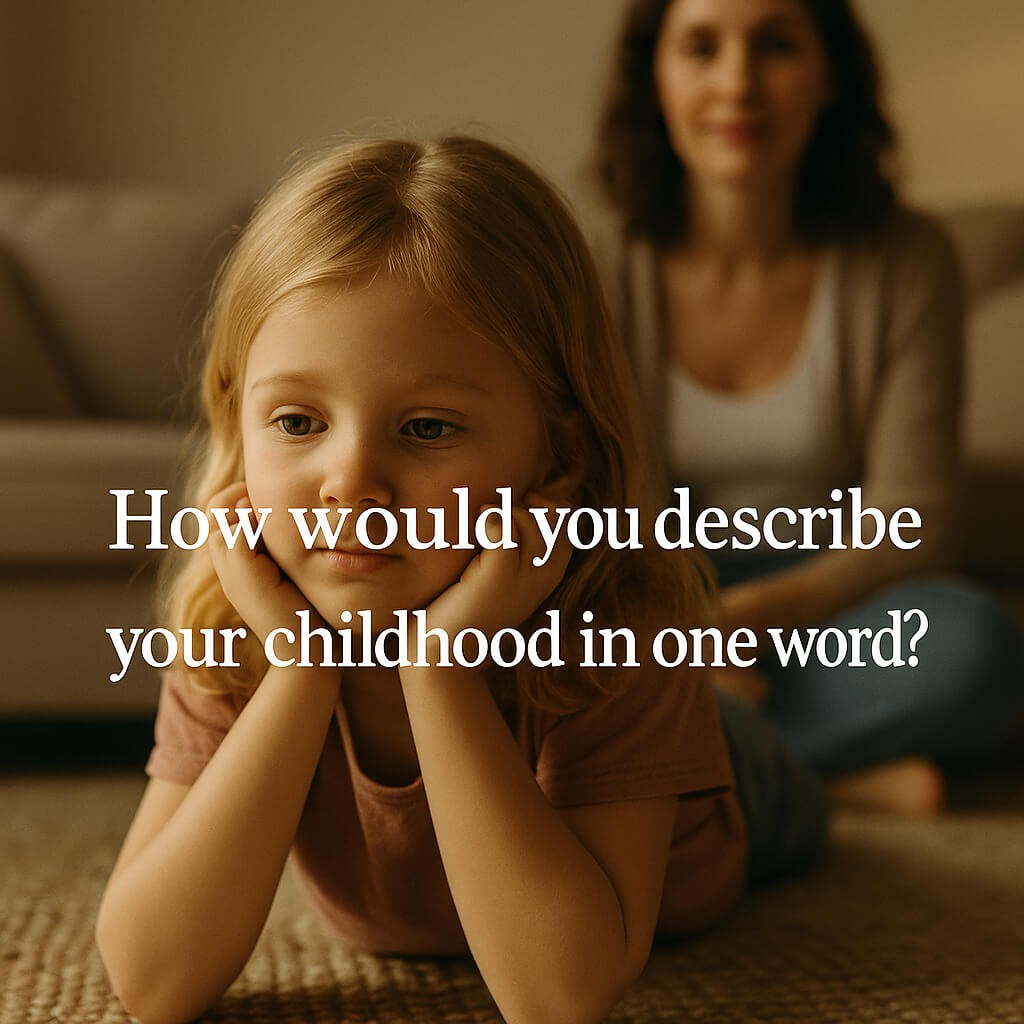 How would you describe your childhood in one word?