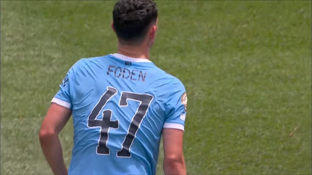 Phil Foden of Manchester City on the field