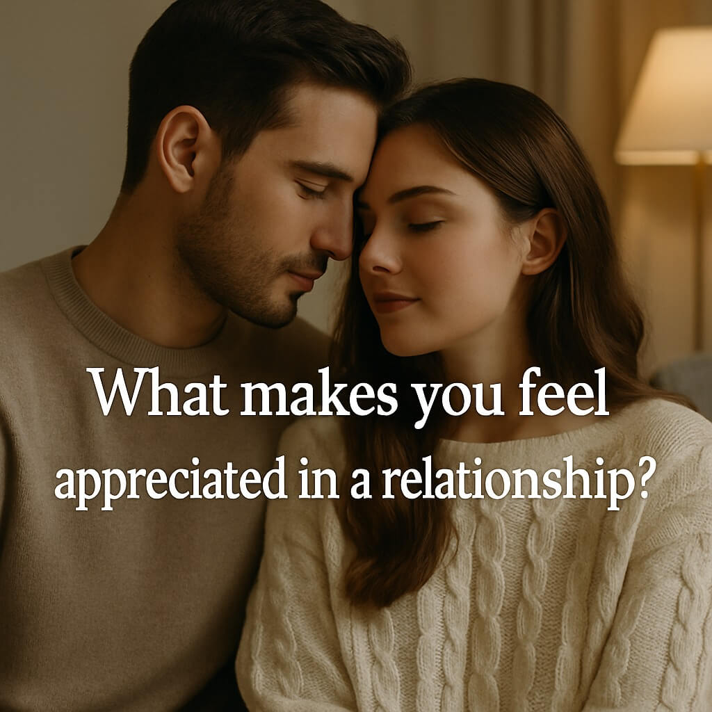 What makes you feel appreciated in a relationship