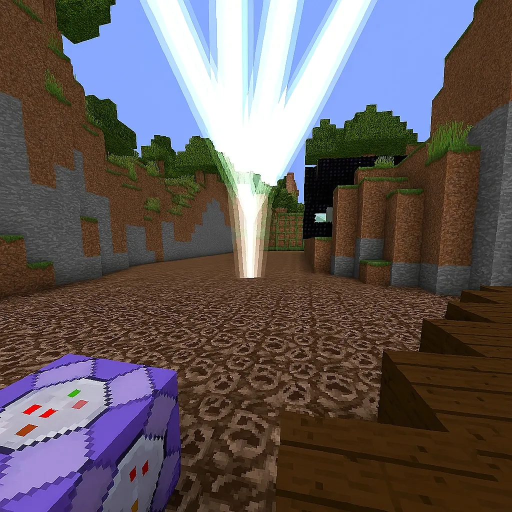 Command Block for Lightning Bolt on Entry