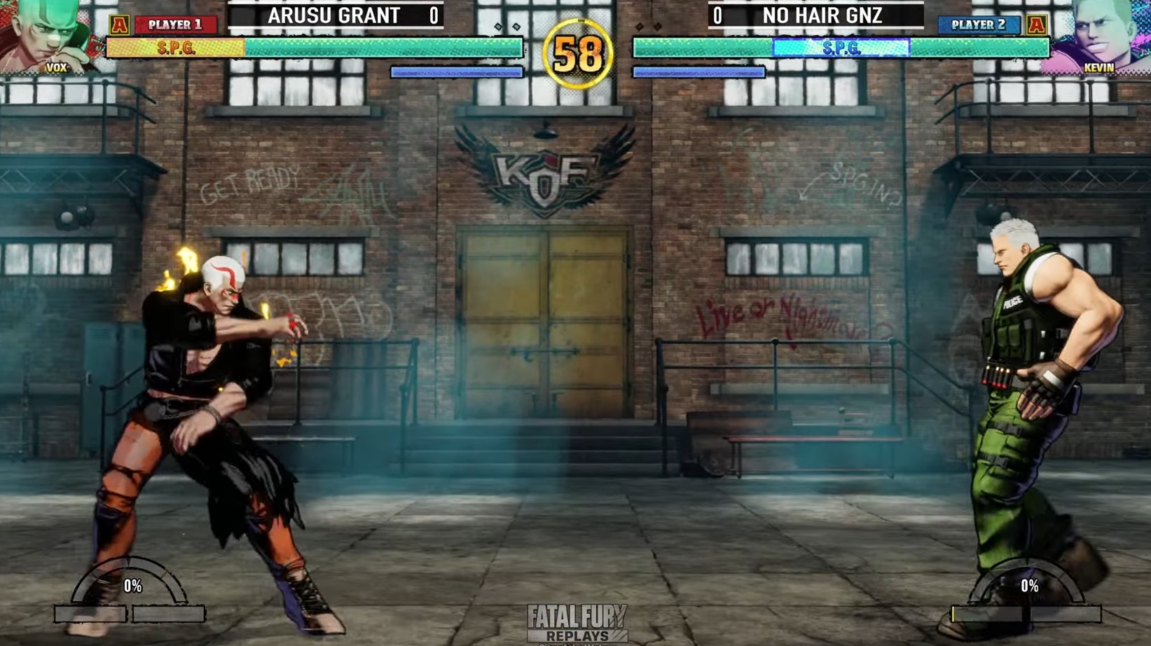 Vox and Kevin in Fatal Fury