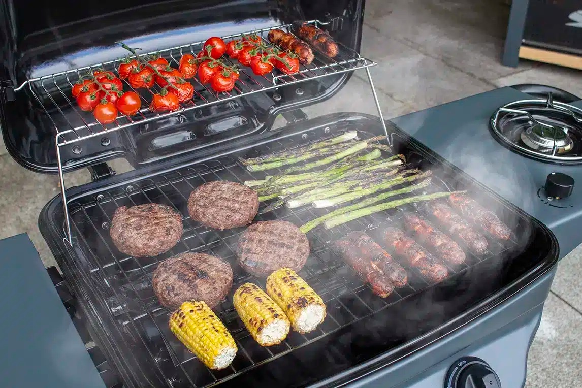 Image of a 2 Burner BBQ in Action
