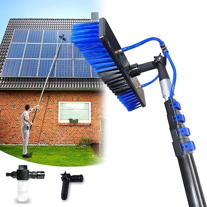 BSFRNF 20 FT Solar Panel Cleaning Kit With Telescopic Pole