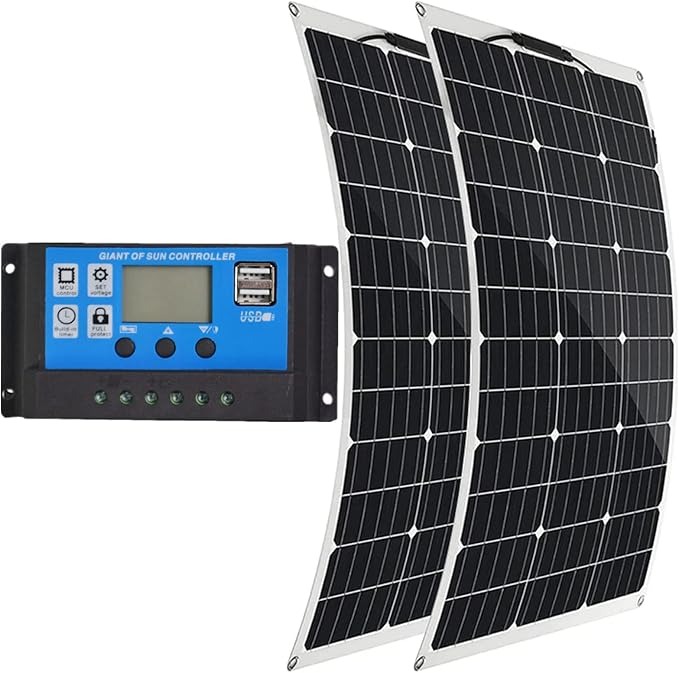 Flexible Monocrystalline Solar Panel with 40a Solar Charge Controller