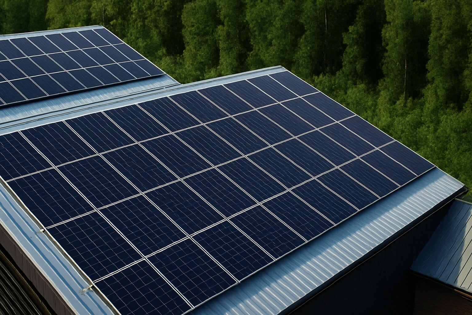 An image showing solar panels and how the latest rooftop solar project may look like.
