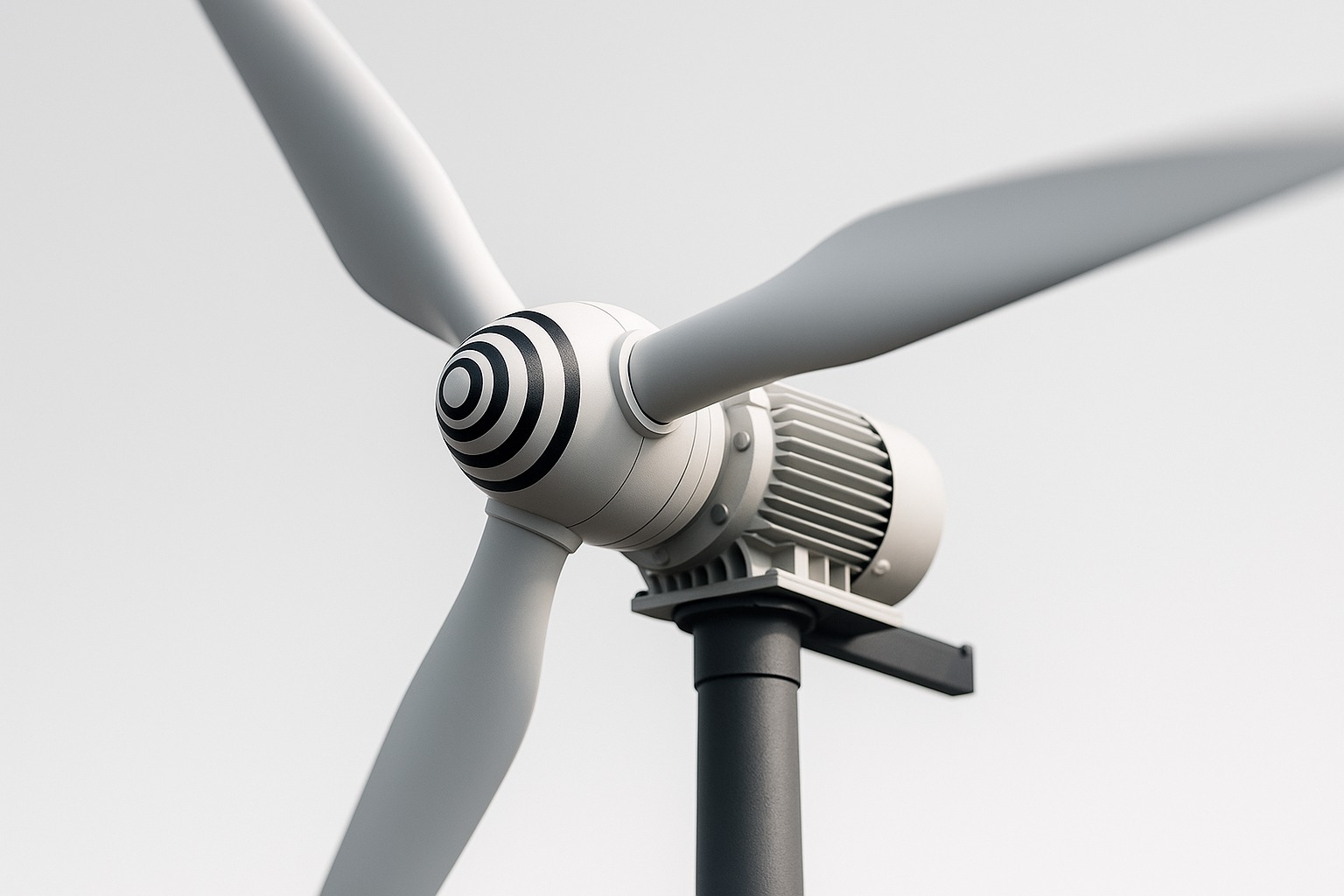 An illustration showing how the small wind turbine is expected to appear once it reaches production lines.